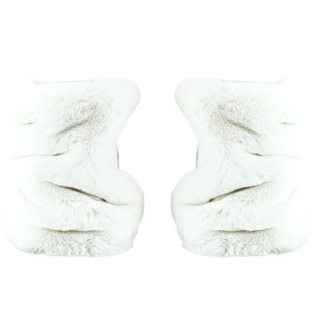 Basic Fuzzy Legwarmers - White