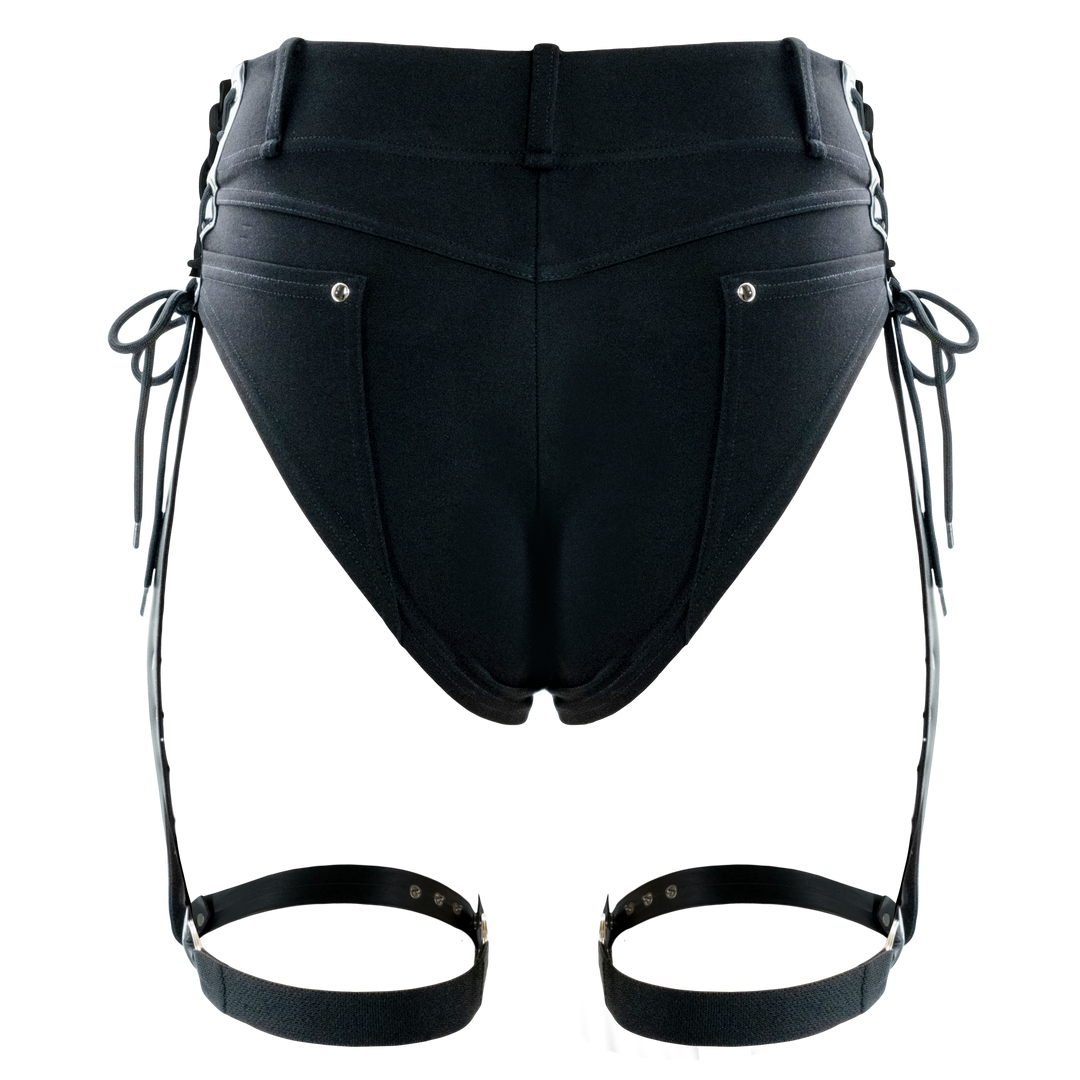 Nocturnal Harness Shorts - Black