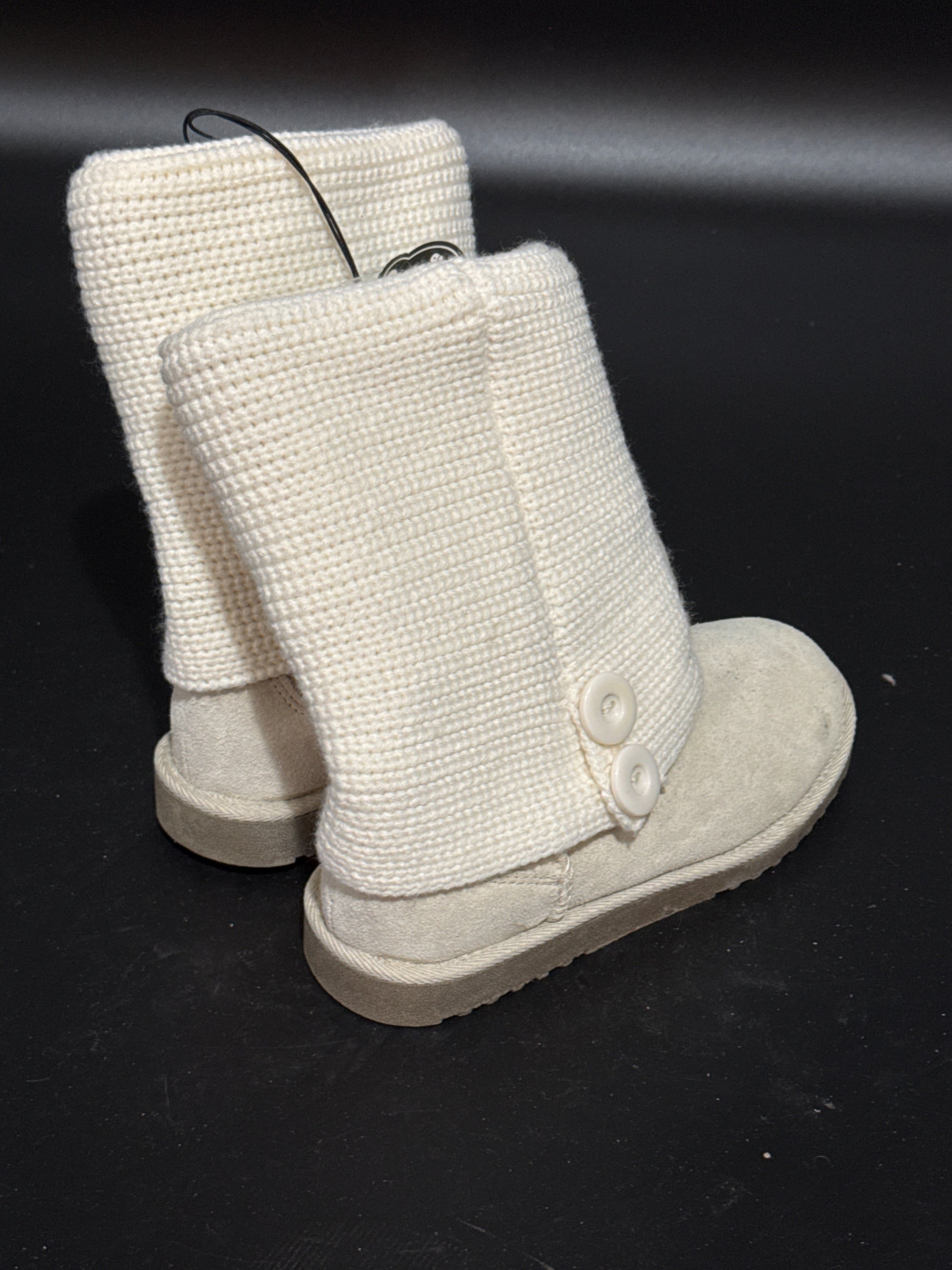 Suede Light Beige Bootie US7