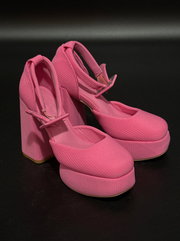 Hot pink Platform Ankle Heels EU39