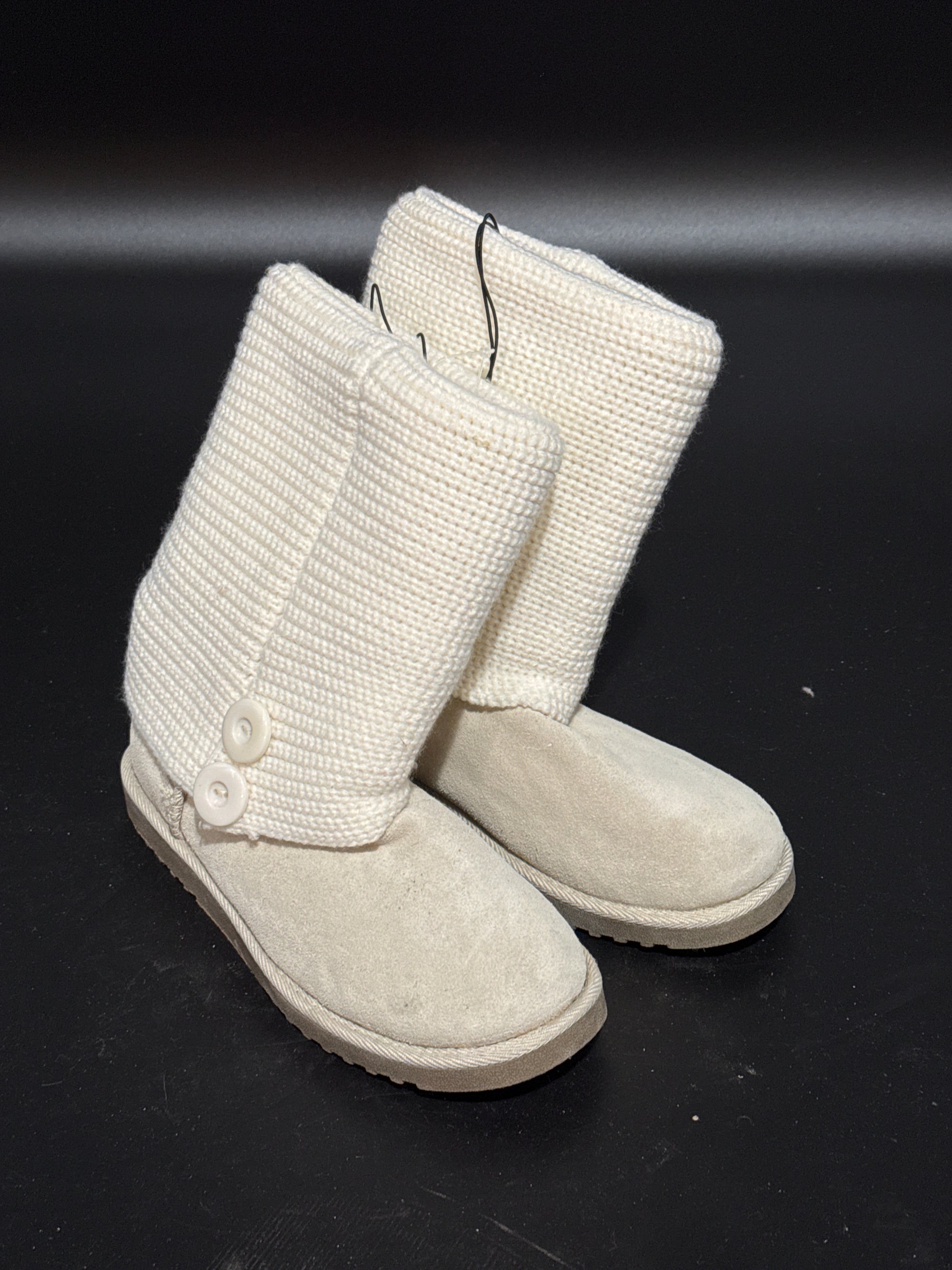 Suede Light Beige Bootie US7