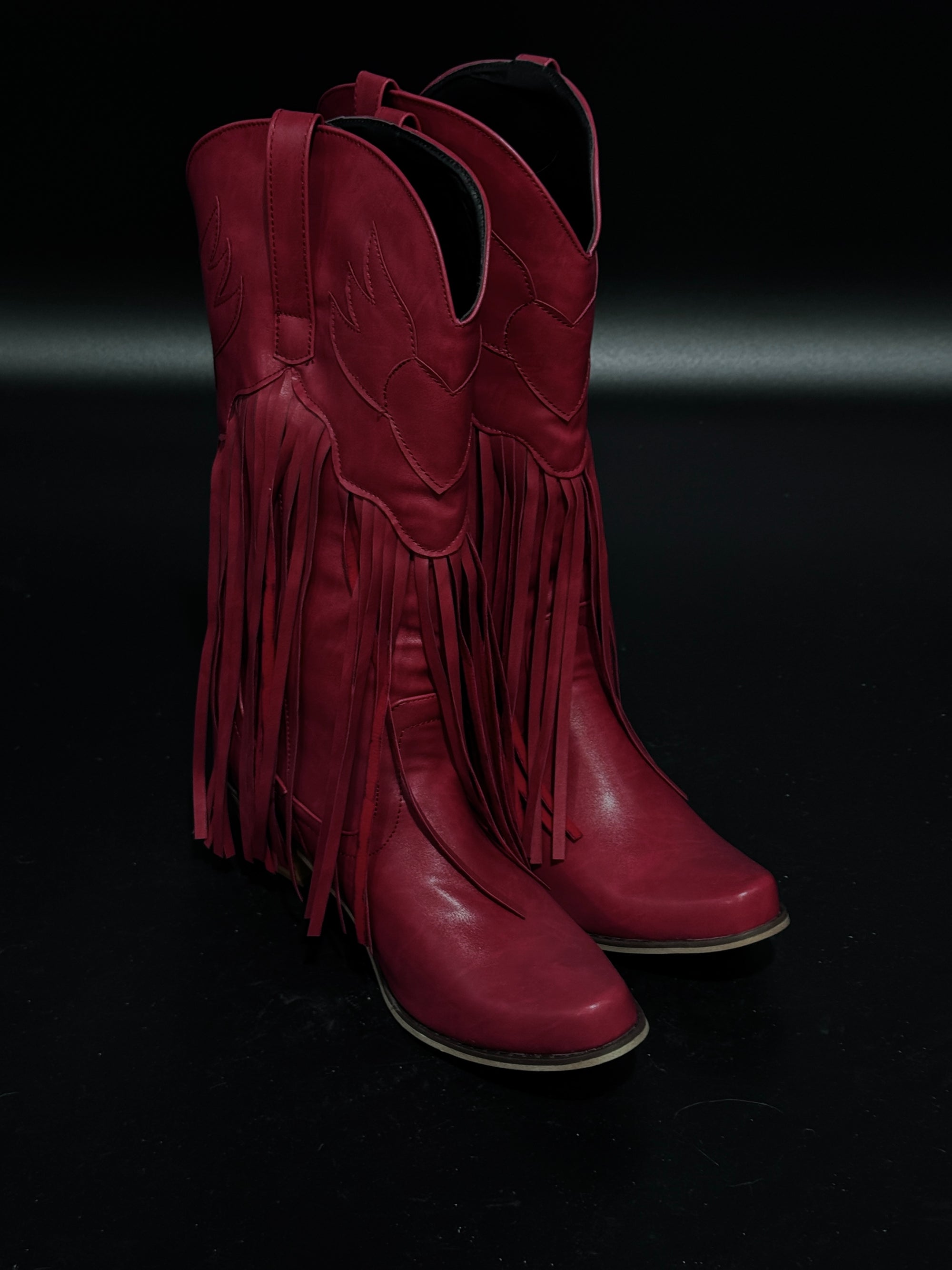 Burgundy Cowgirl Boots US8.5