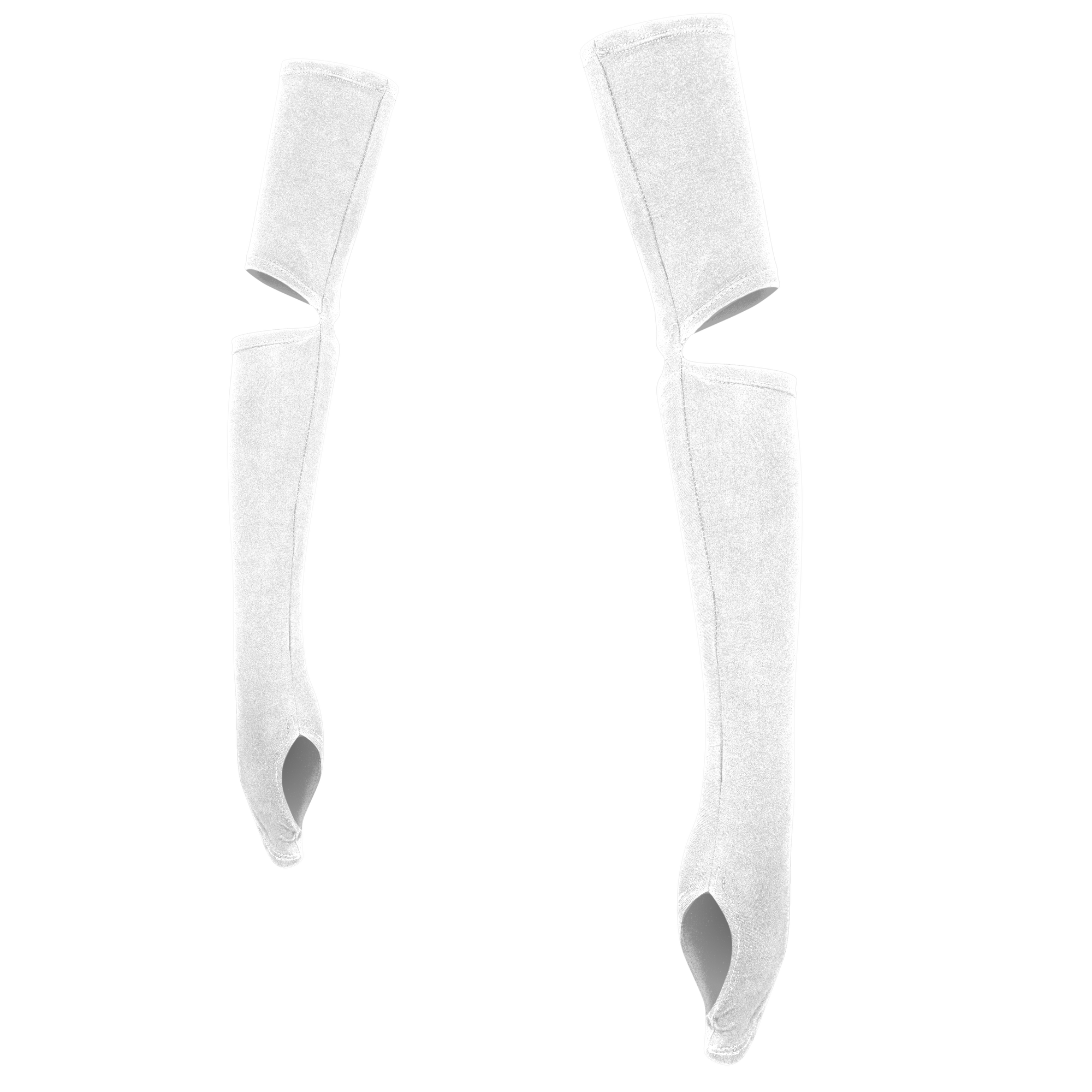Cutout Arm Sleeves - White