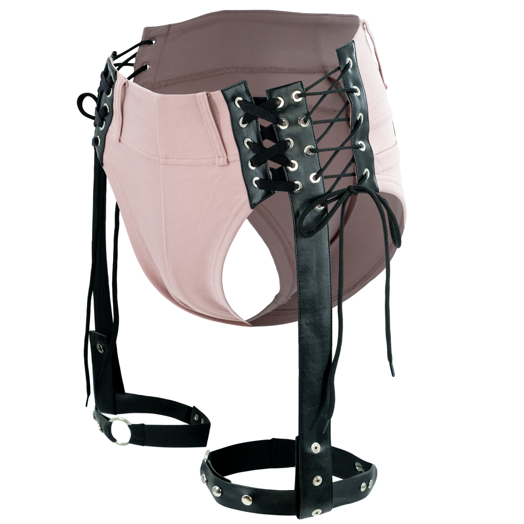 Nocturnal Harness Shorts - Pink