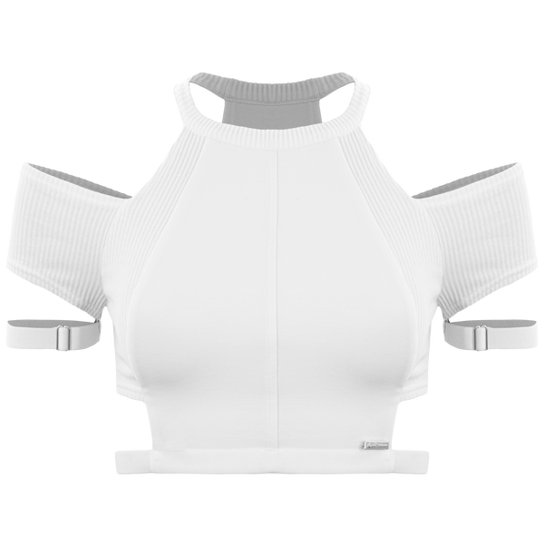 111 Cutouts Top - White