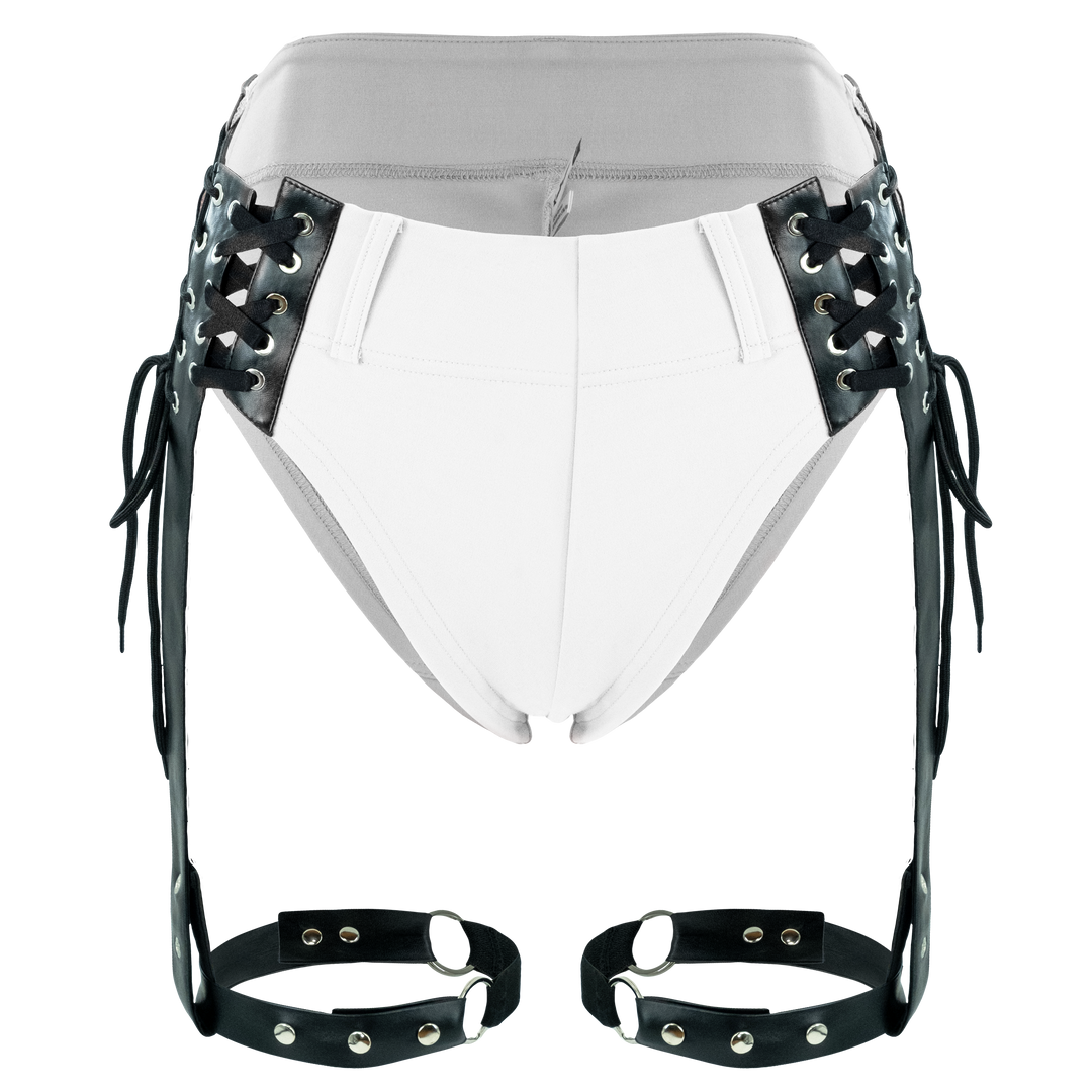 Nocturnal Harness Shorts - White