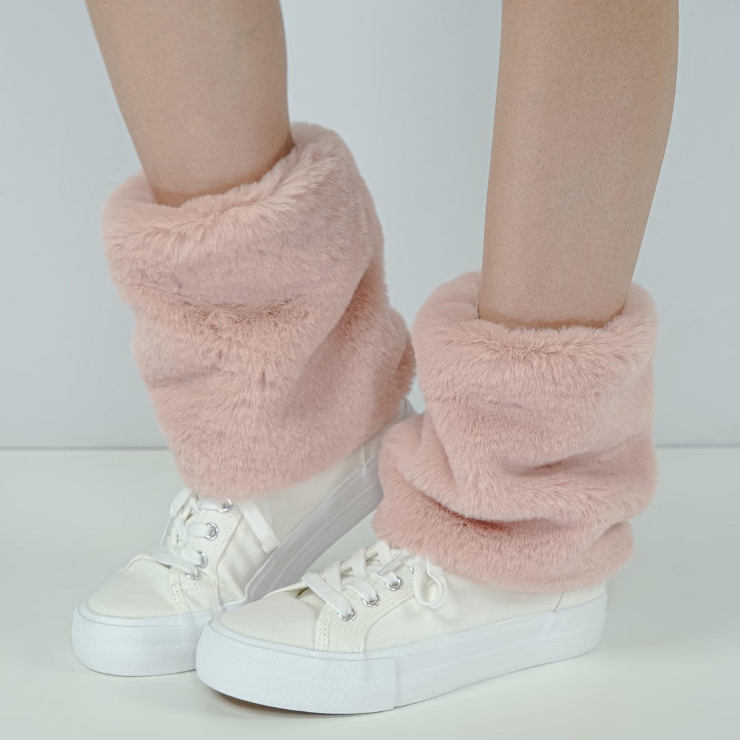 Basic Fuzzy Legwarmers - Pink